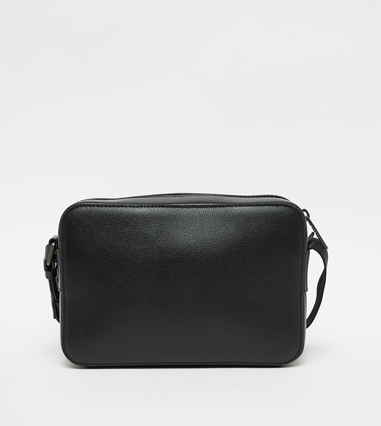 Logo Detail Leather Crossbody Bag