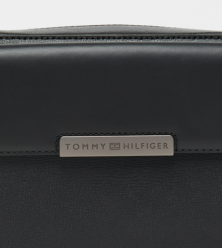 Logo Detail Leather Crossbody Bag