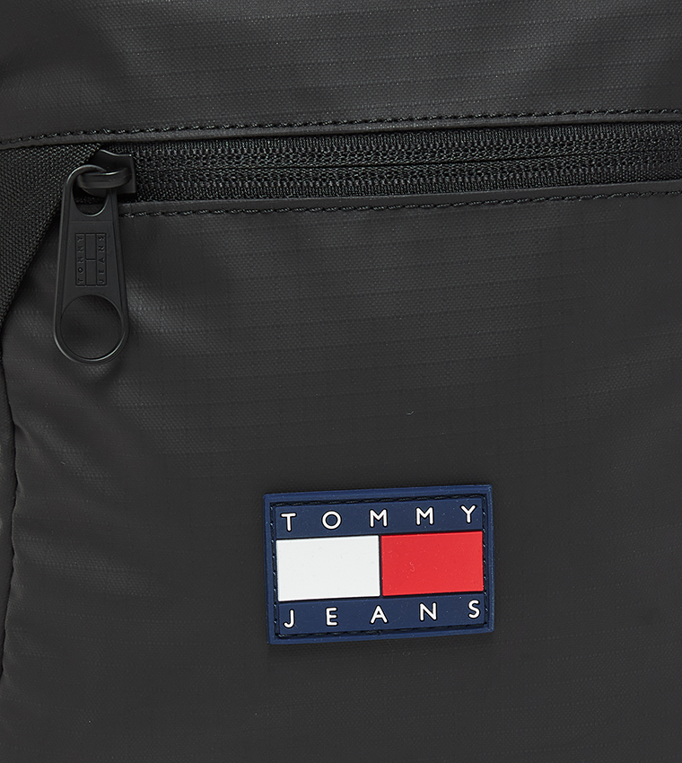 Flag Detail Zippered Reporter Bag
