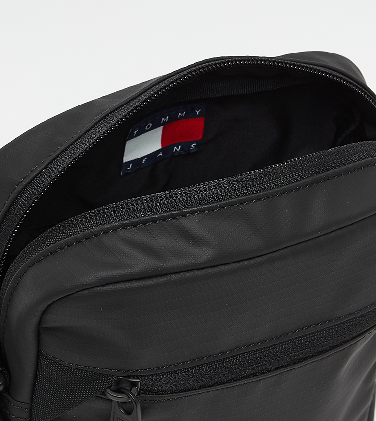 Flag Detail Zippered Reporter Bag