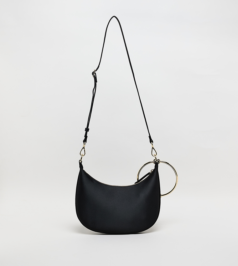 Logo Detail Crossbody Bag with Bracelet Detail