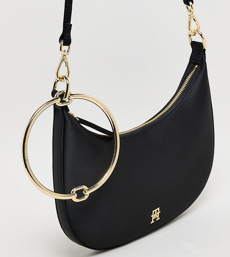 Logo Detail Crossbody Bag with Bracelet Detail