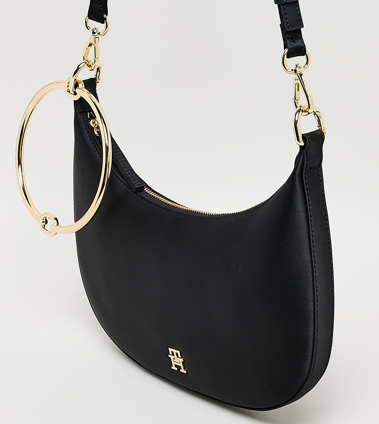Logo Detail Crossbody Bag with Bracelet Detail