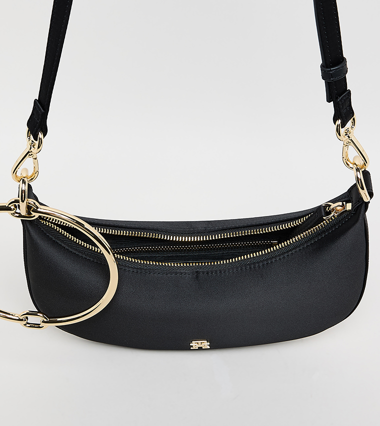 Logo Detail Crossbody Bag with Bracelet Detail