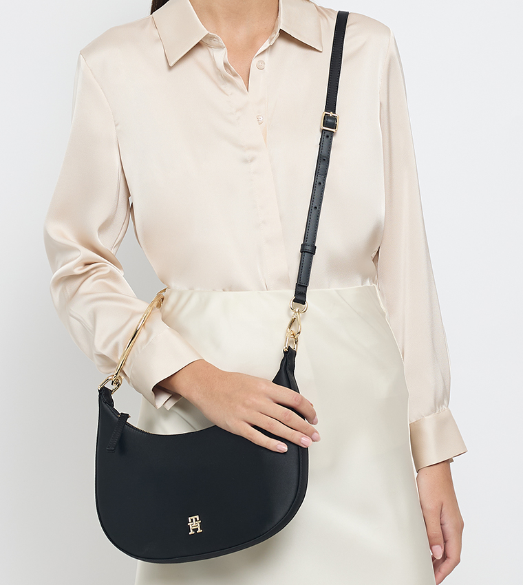 Logo Detail Crossbody Bag with Bracelet Detail