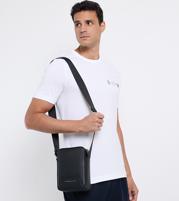 Logo Detail Modern Mini Reporter Bag