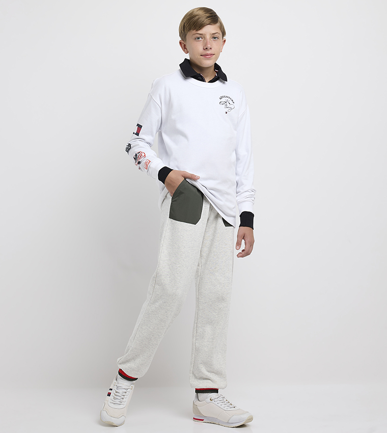 CAMP Printed Long Sleeves Polo T-Shirt