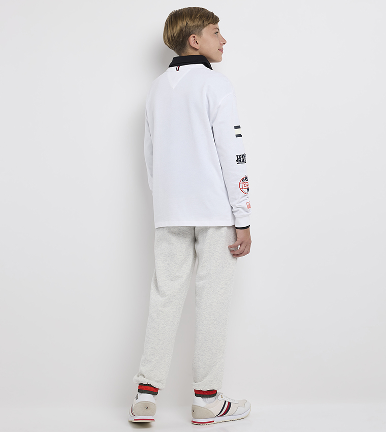 CAMP Printed Long Sleeves Polo T-Shirt
