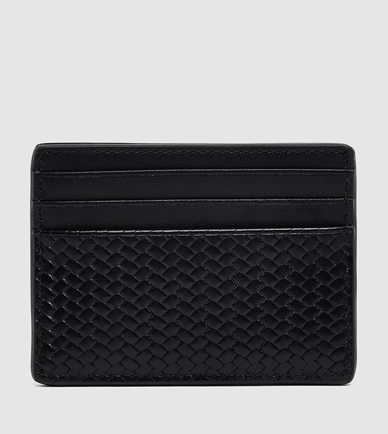 Textured Woven Card Holder
