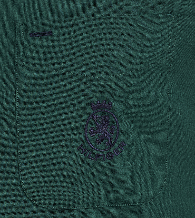 Logo Embroidered Oxford Shirt