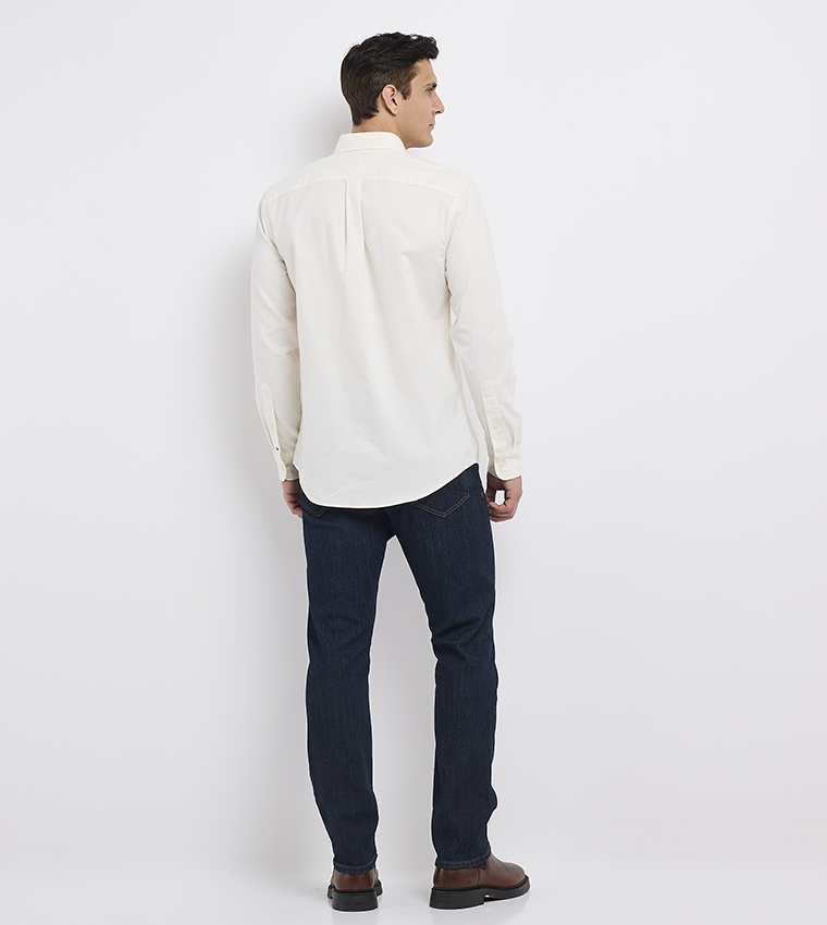 Logo Embroidered Oxford Shirt