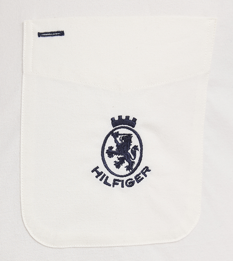 Logo Embroidered Oxford Shirt