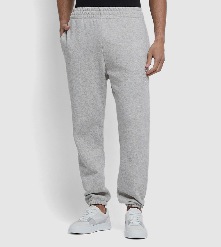 Logo Embroidered Elastic Waist Joggers