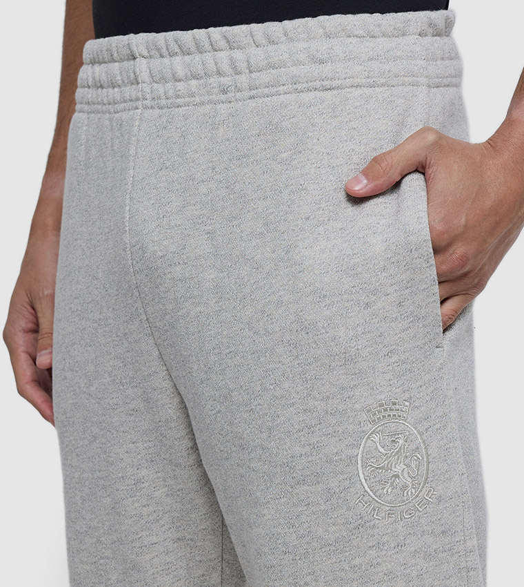 Logo Embroidered Elastic Waist Joggers