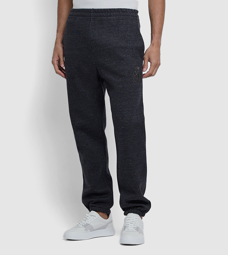 Logo Embroidered Elastic Waist Joggers