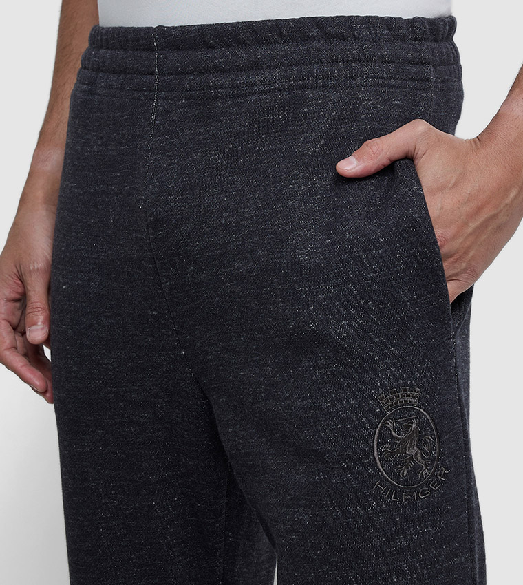 Logo Embroidered Elastic Waist Joggers