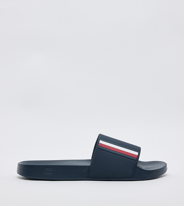 CORPORATE Textured Open-Toe Slides