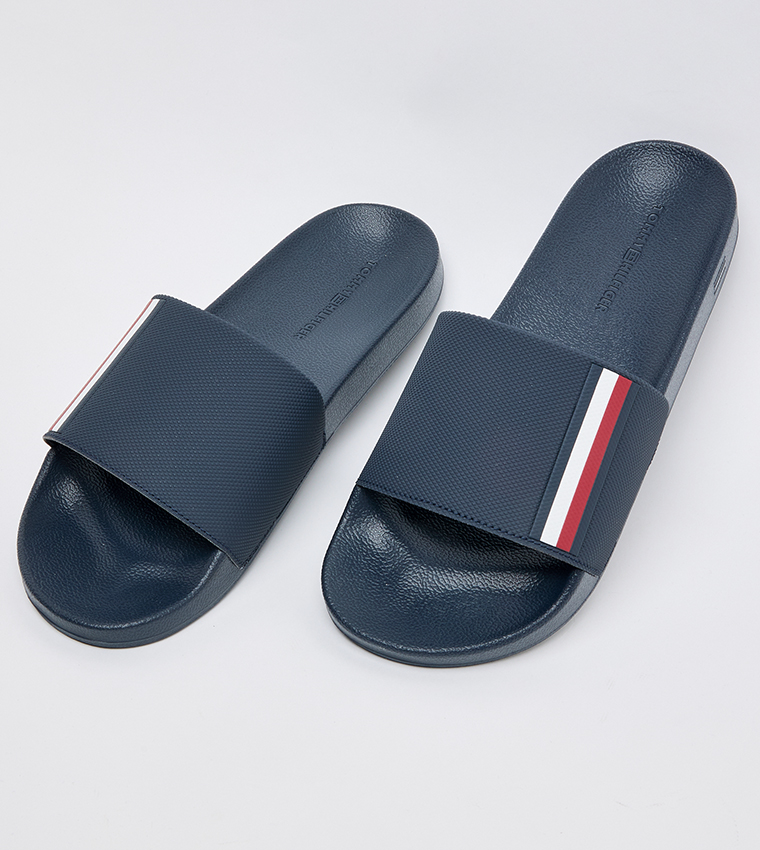 CORPORATE Textured Open-Toe Slides