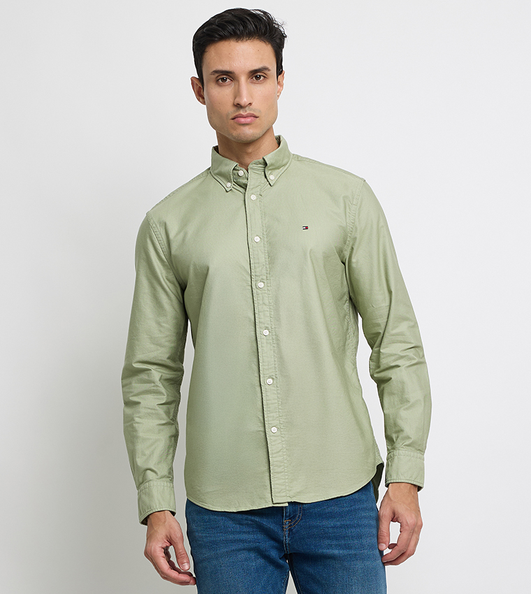 HERITAGE Logo Detail Oxford Shirt