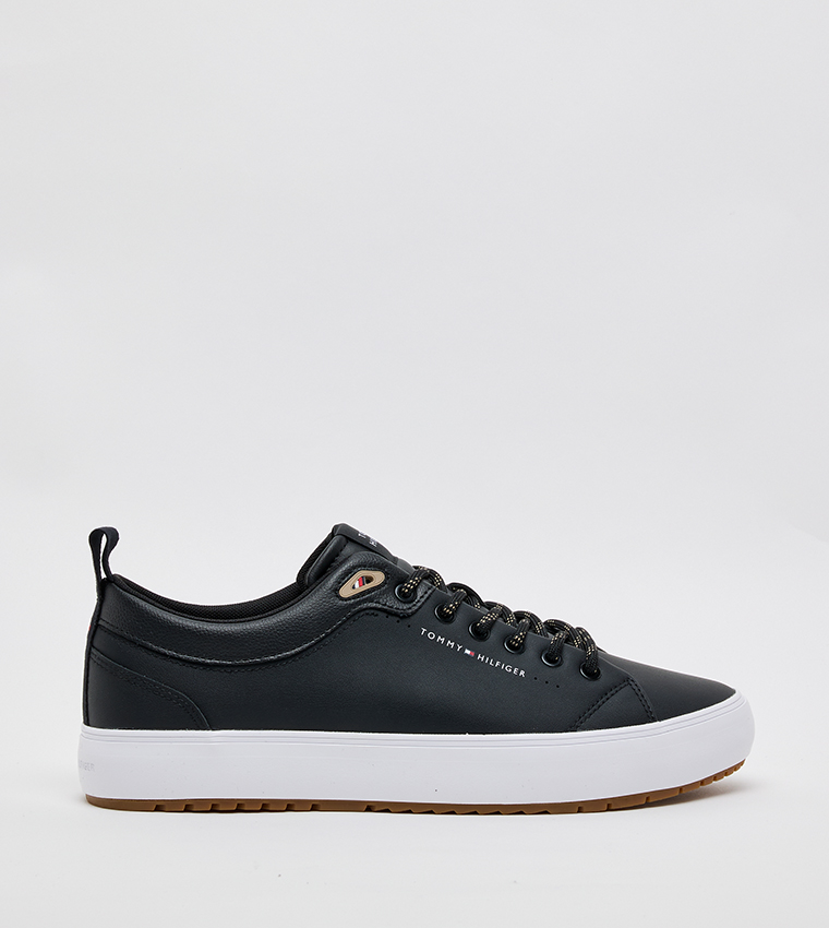 HI VULC CORE Textured Low-Top Sneakers