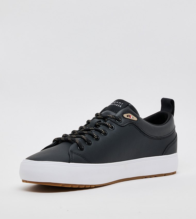 HI VULC CORE Textured Low-Top Sneakers