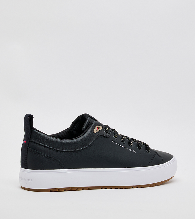 HI VULC CORE Textured Low-Top Sneakers