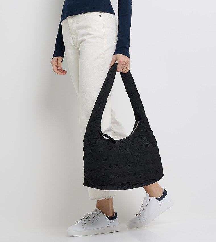Textured Urban Hobo Bag