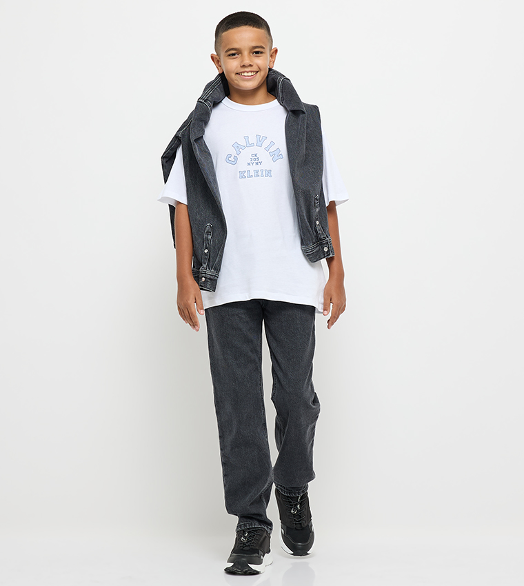 Logo Printed Crew Neck T-Shirt