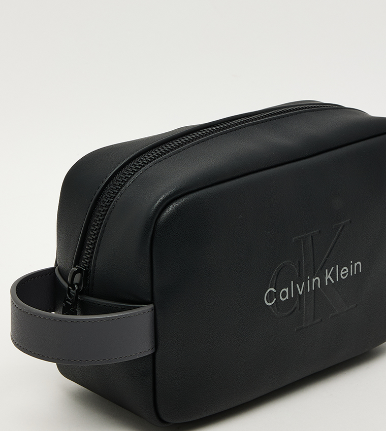 Monogram Embossed Toiletry Pouch