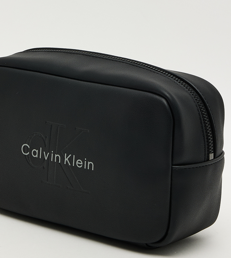 Monogram Embossed Toiletry Pouch