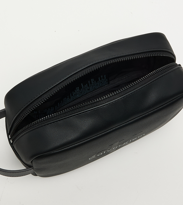 Monogram Embossed Toiletry Pouch