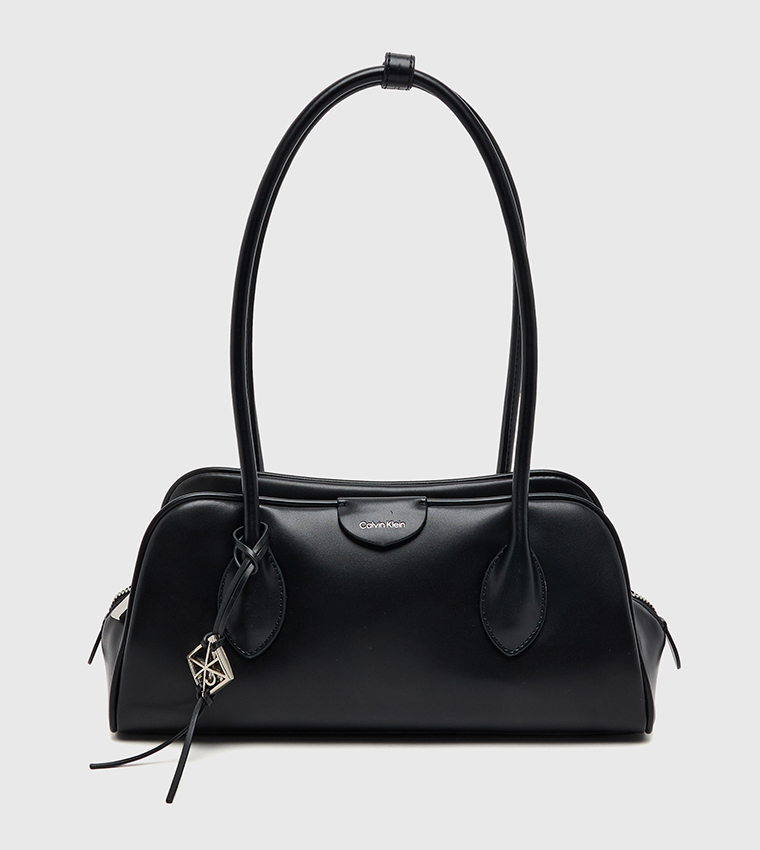 Emblem Trio Zip Closure Shoulder Bag