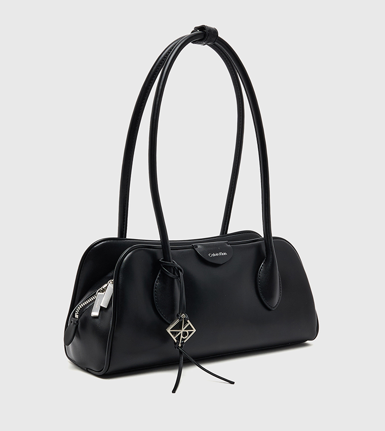 Emblem Trio Zip Closure Shoulder Bag