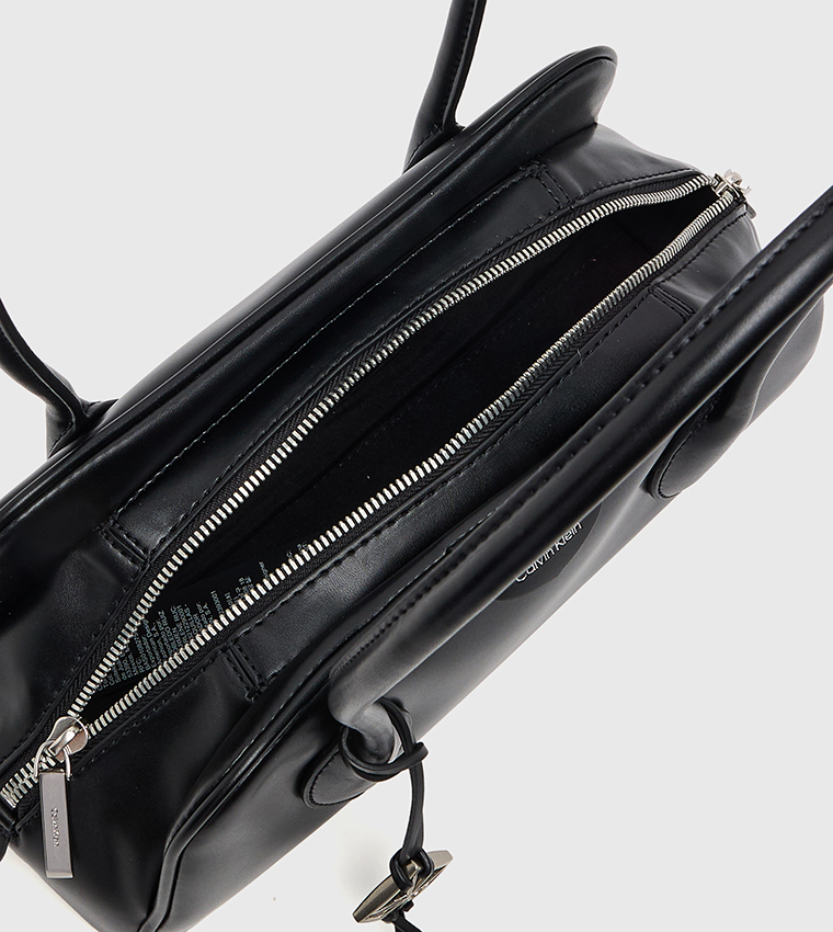 Emblem Trio Zip Closure Shoulder Bag