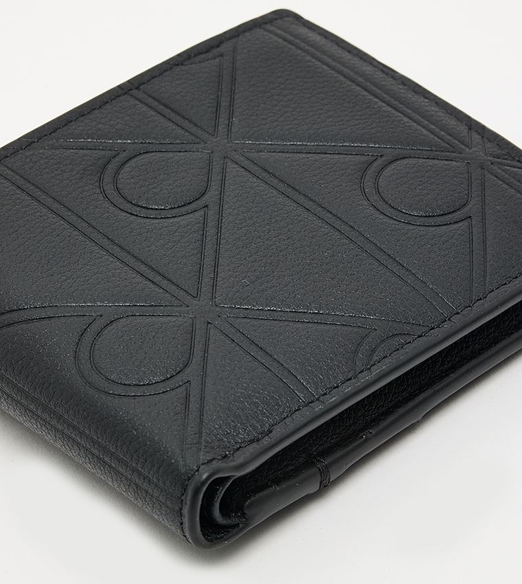 Monogram Debossed Bi-Fold Wallet