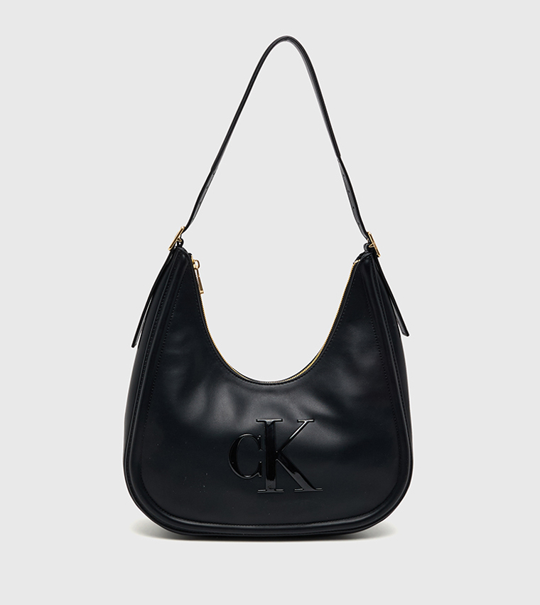 Monogram Crescent Shoulder Bag