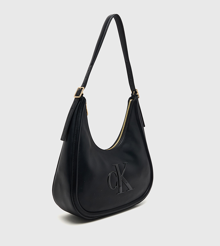 Monogram Crescent Shoulder Bag