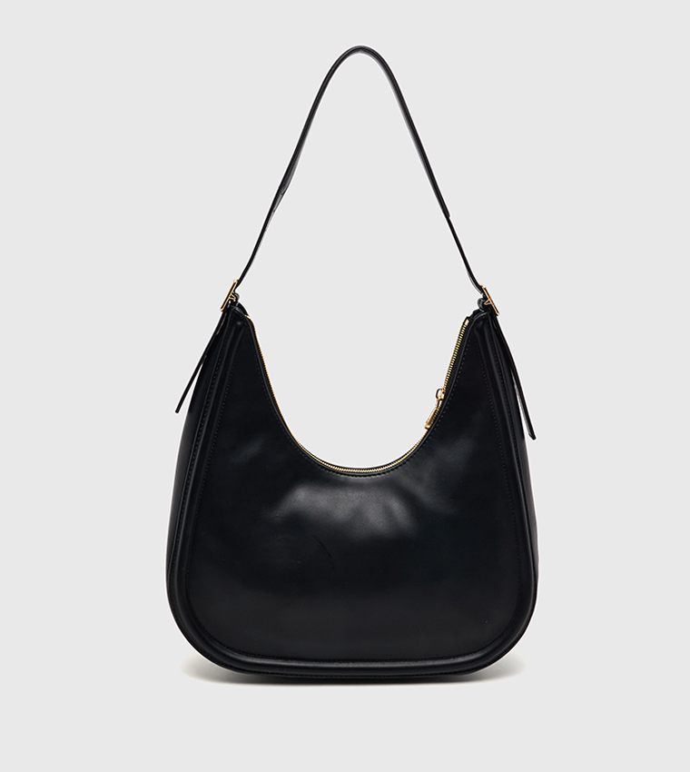 Monogram Crescent Shoulder Bag