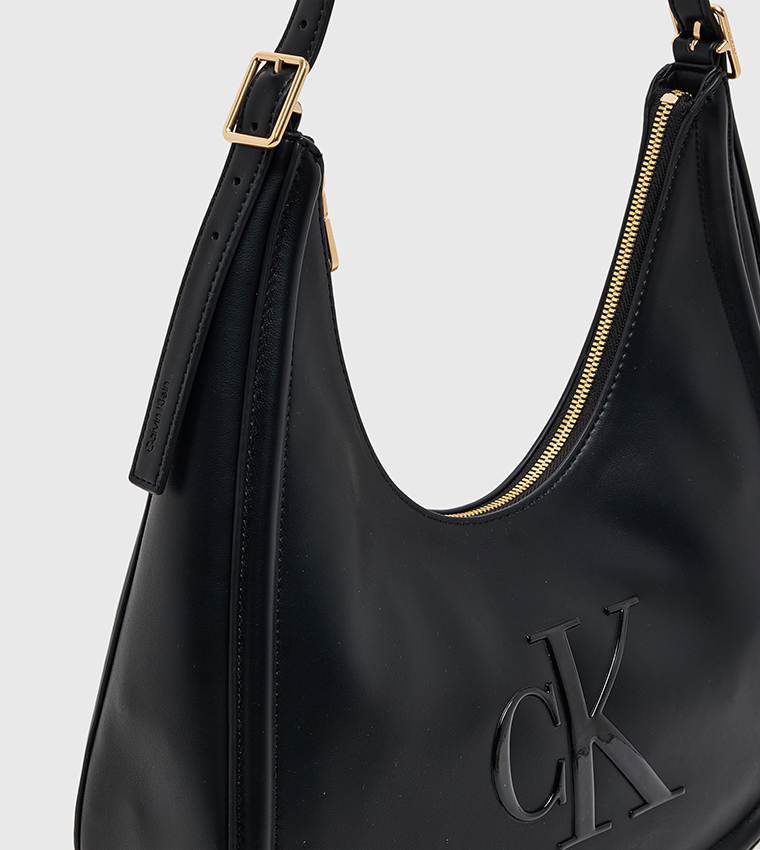 Monogram Crescent Shoulder Bag