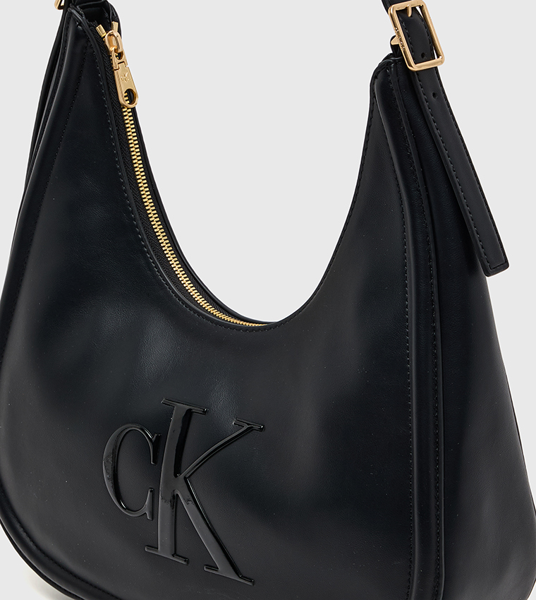 Monogram Crescent Shoulder Bag