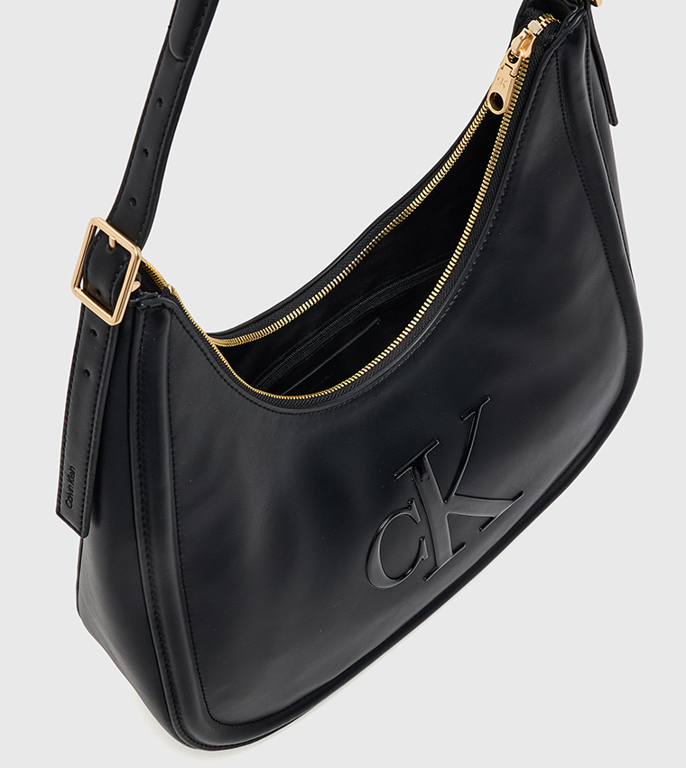 Monogram Crescent Shoulder Bag