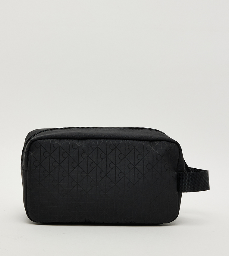 UTILITY Monogram Detail Front Pocket Toiletry Pouch