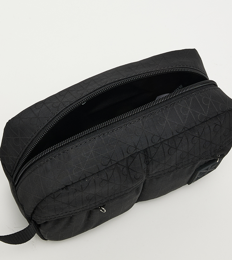 UTILITY Monogram Detail Front Pocket Toiletry Pouch