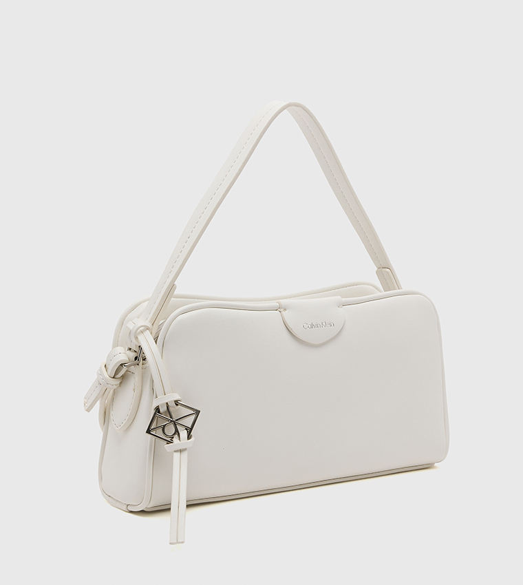 Emblem Trio Zip Closure Shoulder Bag