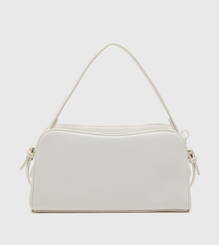 Emblem Trio Zip Closure Shoulder Bag