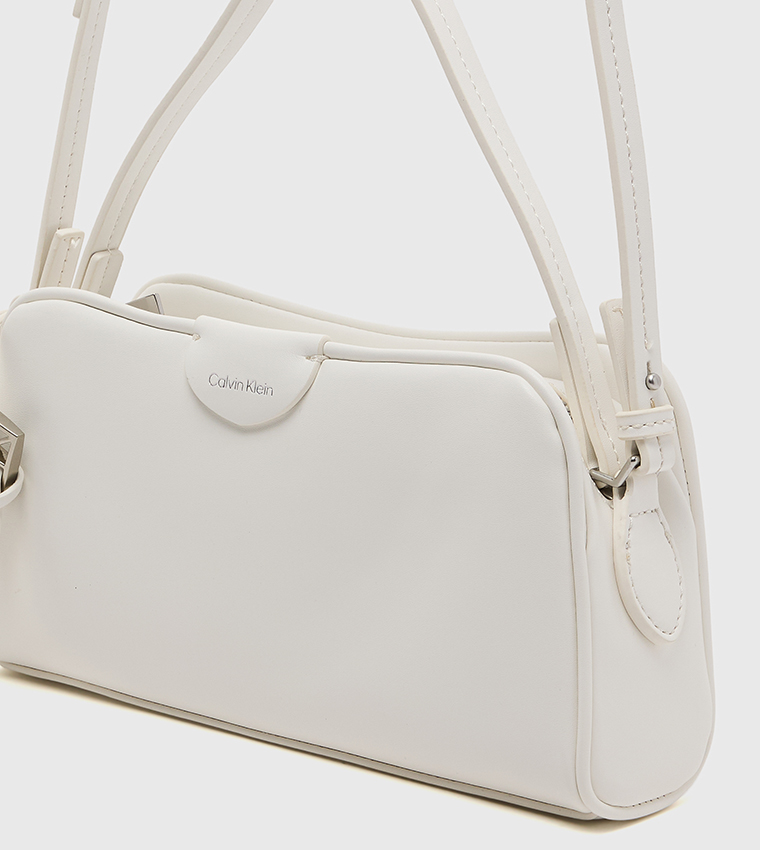 Emblem Trio Zip Closure Shoulder Bag