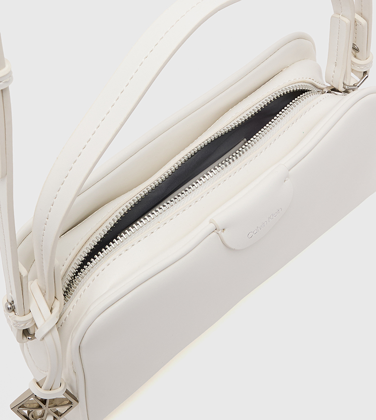 Emblem Trio Zip Closure Shoulder Bag