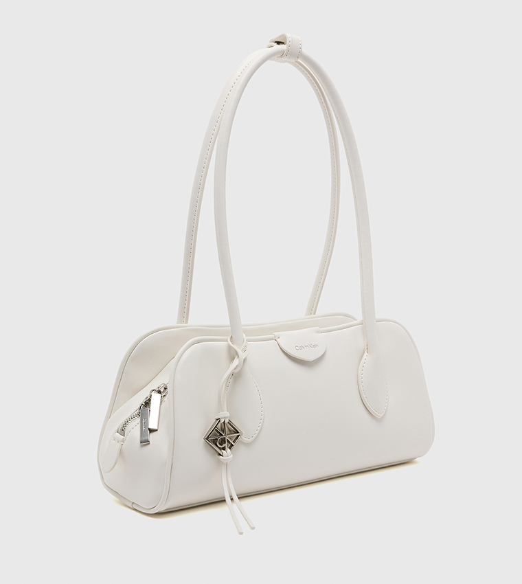 Emblem Trio Zip Closure Shoulder Bag