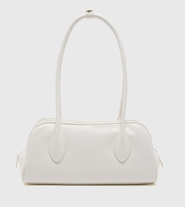 Emblem Trio Zip Closure Shoulder Bag