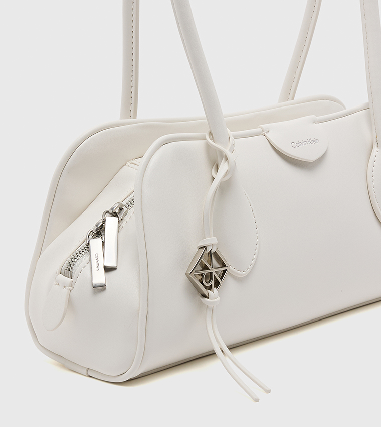 Emblem Trio Zip Closure Shoulder Bag